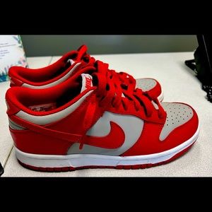 Nike GS UNLV Dunks. Only worn a few times. Excellent Condition.